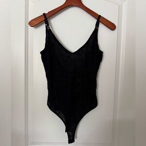 Wild Honey Black Strappy Bodysuit
